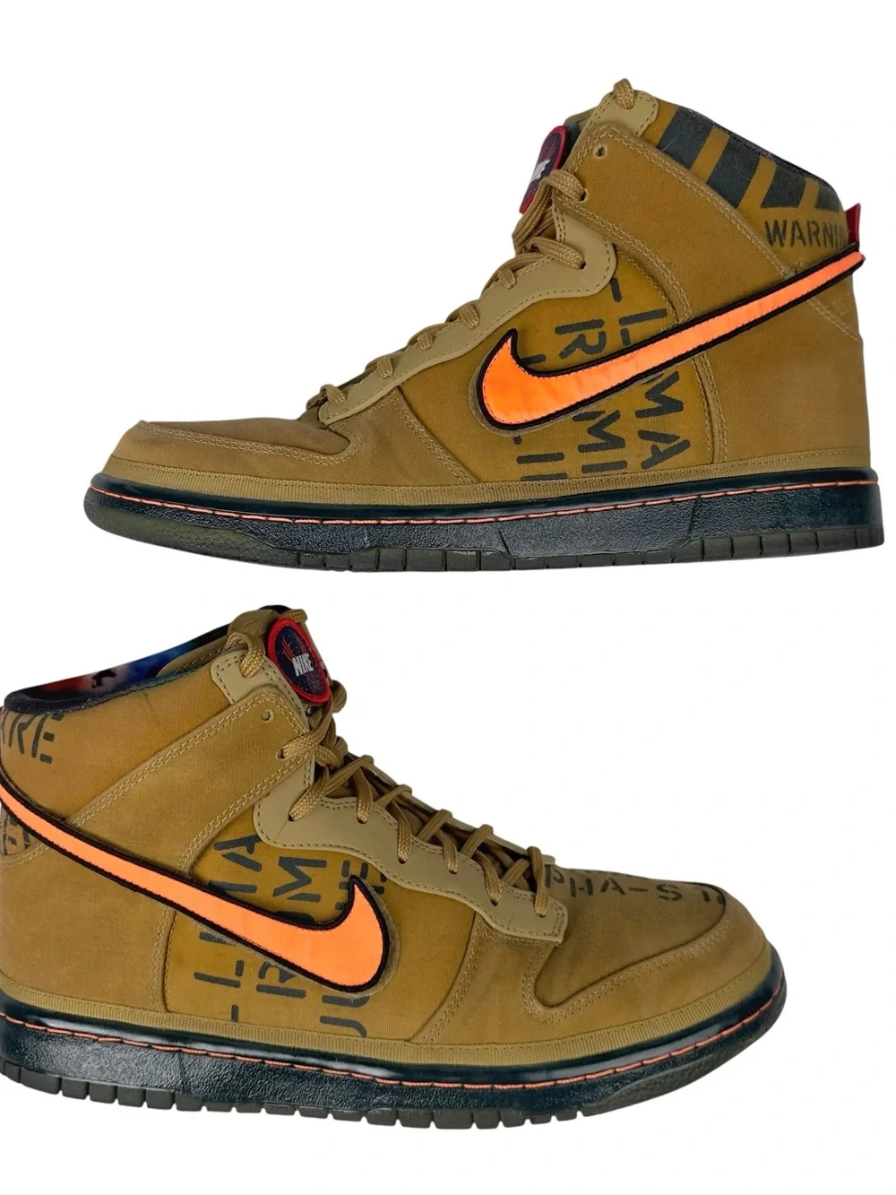 Nike Dunk Hi Premium QS Galaxy 503766 780 Flt Gold/Total Orange Size 10.5